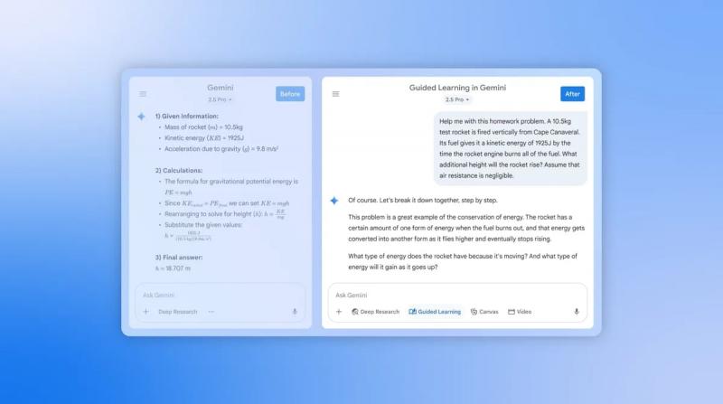 Google впроваджує в Gemini функцію репетитора.