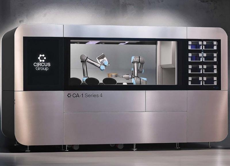 Робототехнічна фірма Circus SE з Мюнхена презентувала свою інноваційну систему автоматизованого приготування їжі, яка працює на основі штучного інтелекту, під назвою CA-1 Series 4.