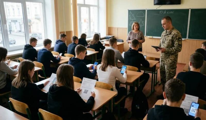 У навчальних закладах відбудеться перевірка військово-облікових документів у юнаків, які досягли 17-річного віку.