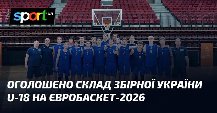 Оприлюднено склад команди України U-18 для участі в Євробаскеті-2026.