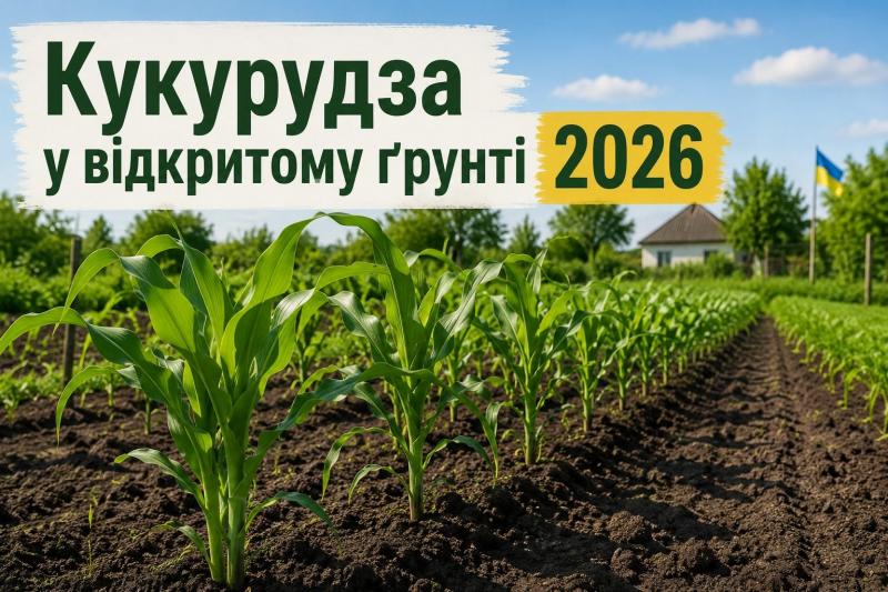Коли висаджувати кукурудзу в відкритий ґрунт - графік на 2026 рік.