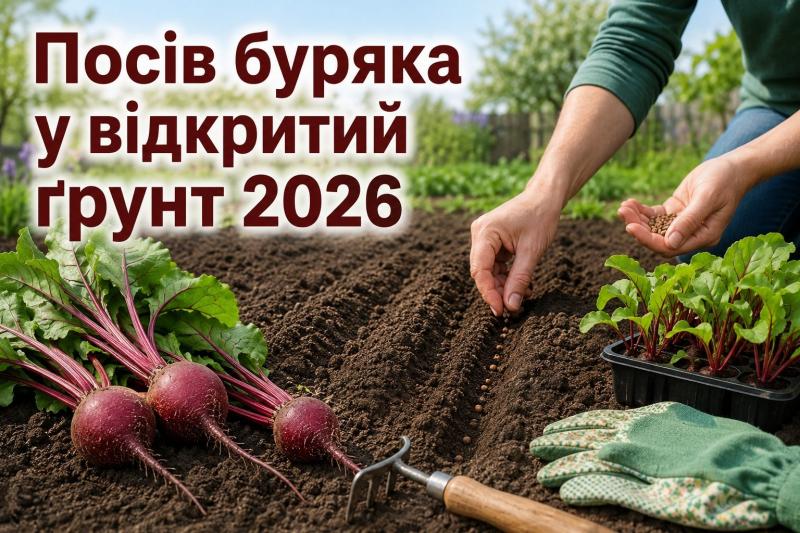 Коли висаджувати буряк у відкритий грунт 2026 року