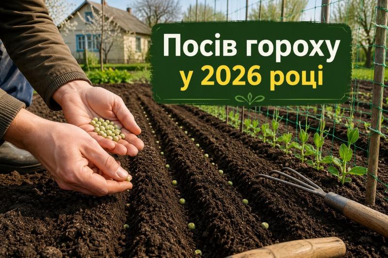 Коли варто висівати горох – ця культура витримує низькі температури.